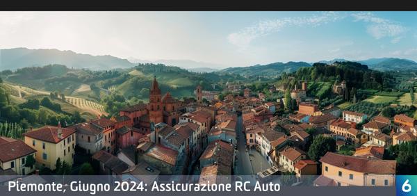 Osservatorio Prezzi Assicurazione Auto in Piemonte in Giugno 2024