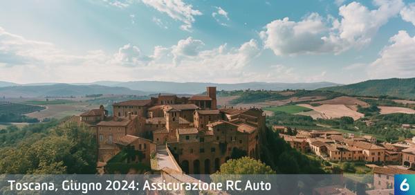 Osservatorio Prezzi Assicurazione Auto in Toscana in Giugno 2024