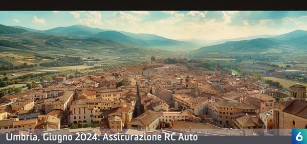 Osservatorio Prezzi Assicurazione Auto in Umbria in Giugno 2024