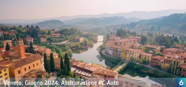 Osservatorio Prezzi Assicurazione Auto in Veneto in Giugno 2024
