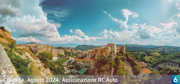 Osservatorio Prezzi Assicurazione Auto in Calabria in Agosto 2024