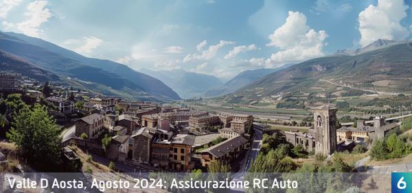 Osservatorio Prezzi Assicurazione Auto in Valle D Aosta in Agosto 2024