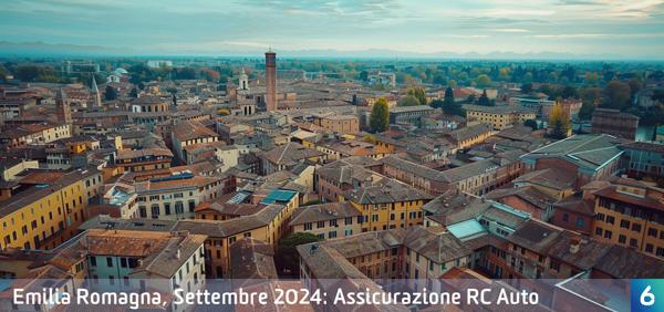 Osservatorio Prezzi Assicurazione Auto in Emilia Romagna in Settembre 2024