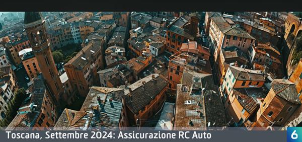 Osservatorio Prezzi Assicurazione Auto in Toscana in Settembre 2024