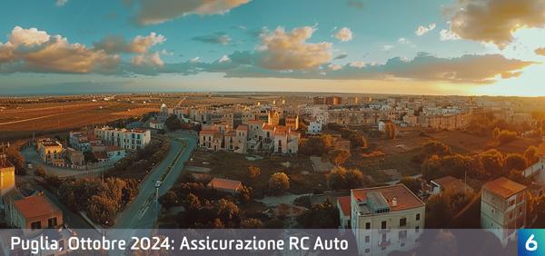 Osservatorio Prezzi Assicurazione Auto in Puglia in Ottobre 2024