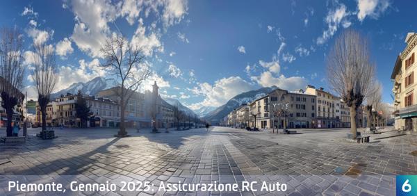 Osservatorio Prezzi Assicurazione Auto in Piemonte in Gennaio 2025