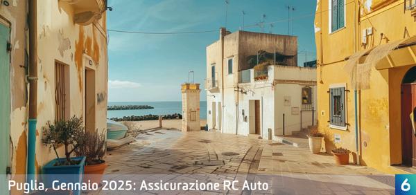 Osservatorio Prezzi Assicurazione Auto in Puglia in Gennaio 2025